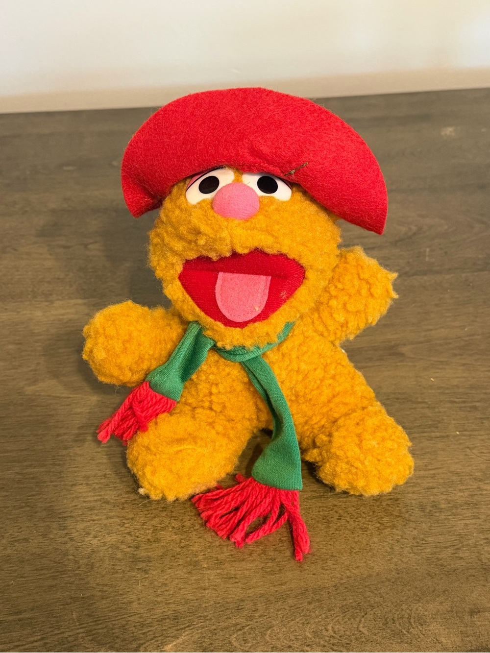 Vtg The Muppet Babies FOZZIE BEAR Christmas Plush